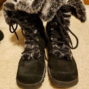 Skechers fur lined boots
